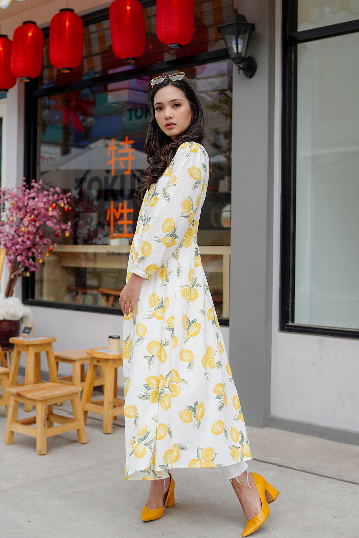 Rachel Lemon Shirt Dress