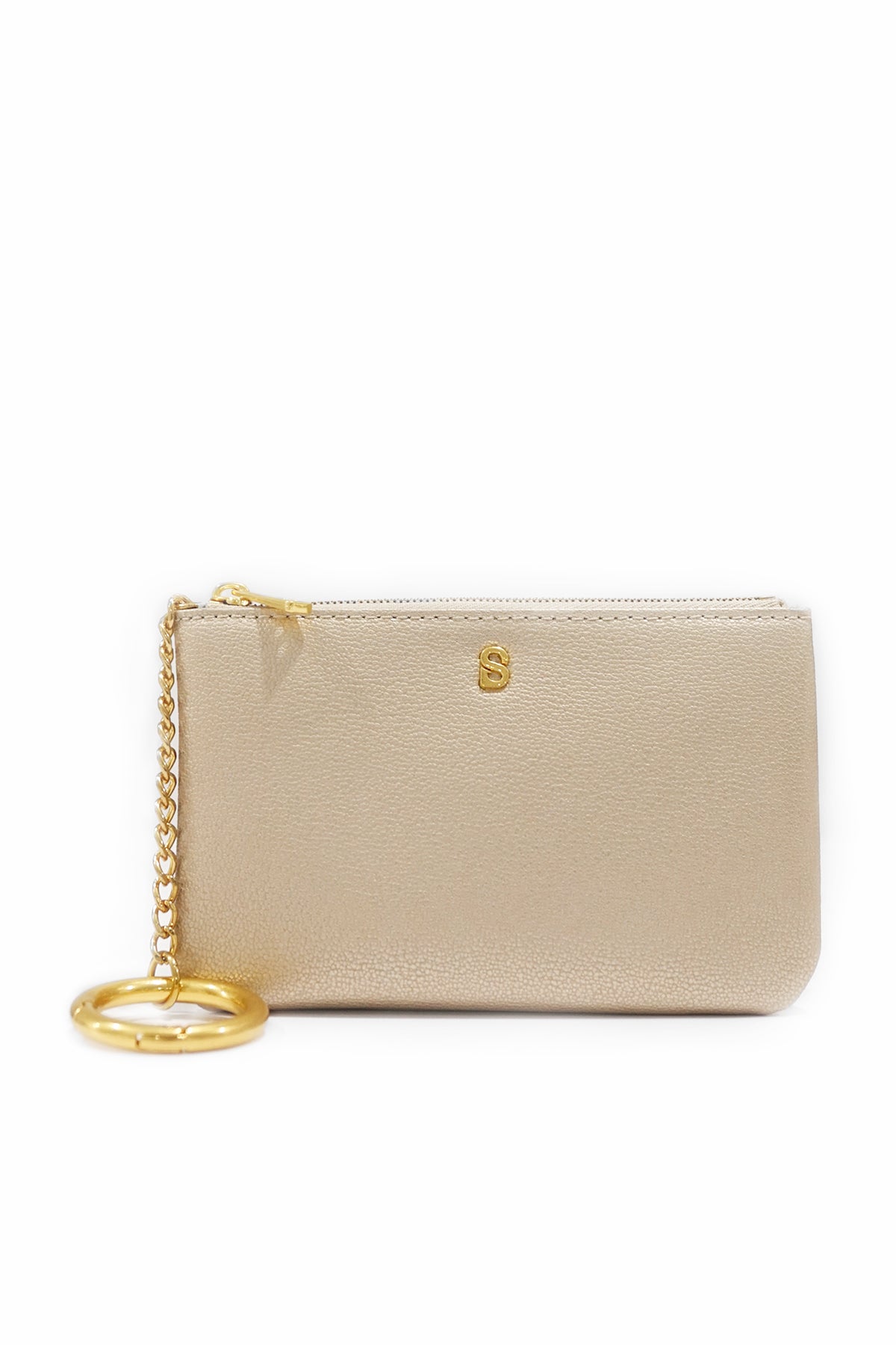 The Amy Short Wristlet - Gold