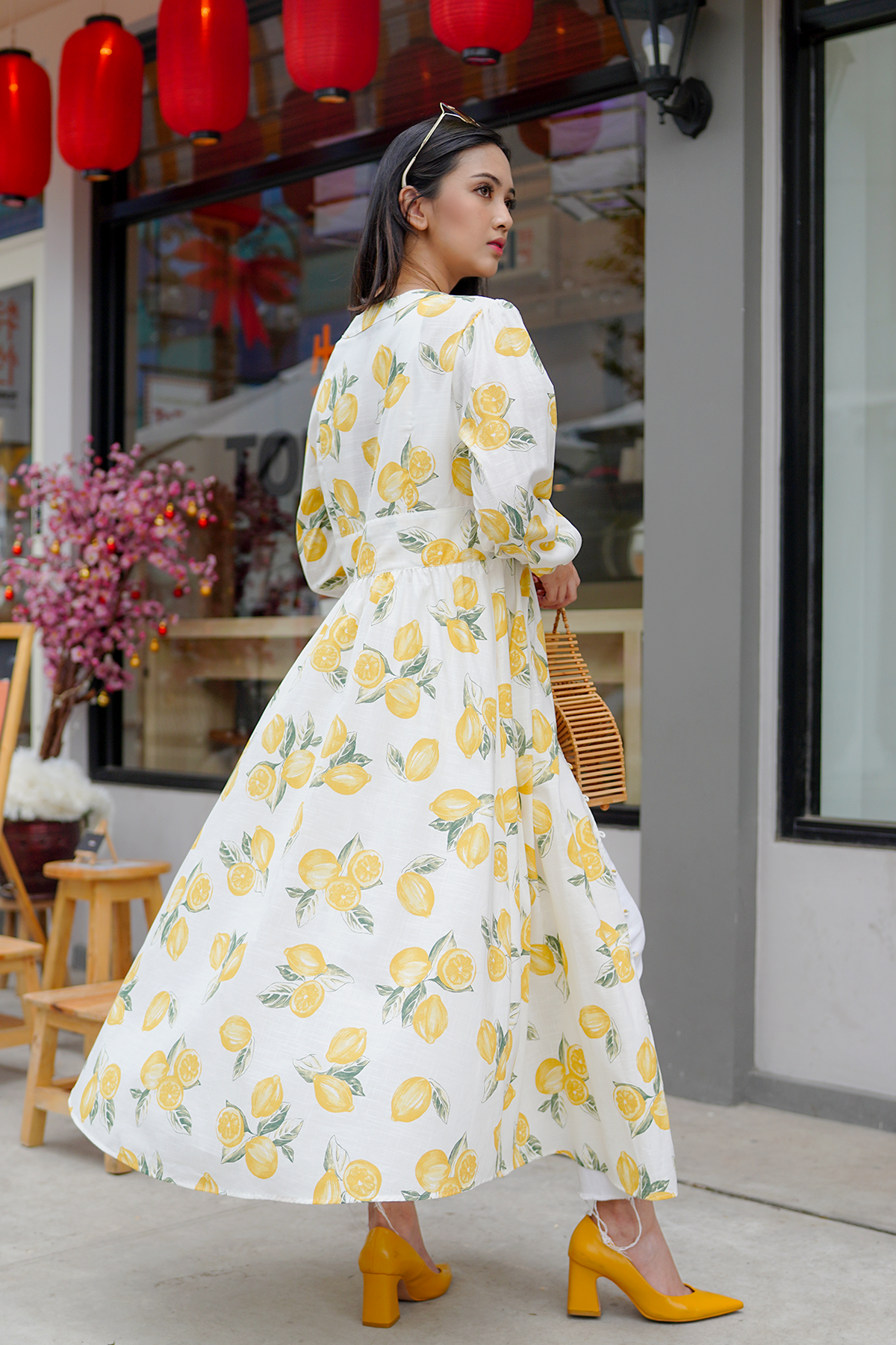 Rachel Lemon Shirt Dress