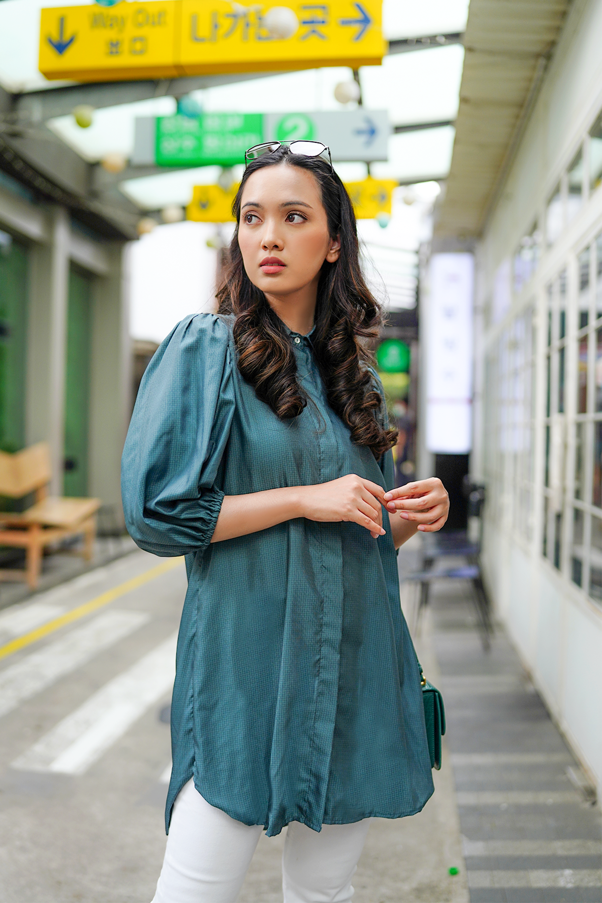 Teal Reya Shirt