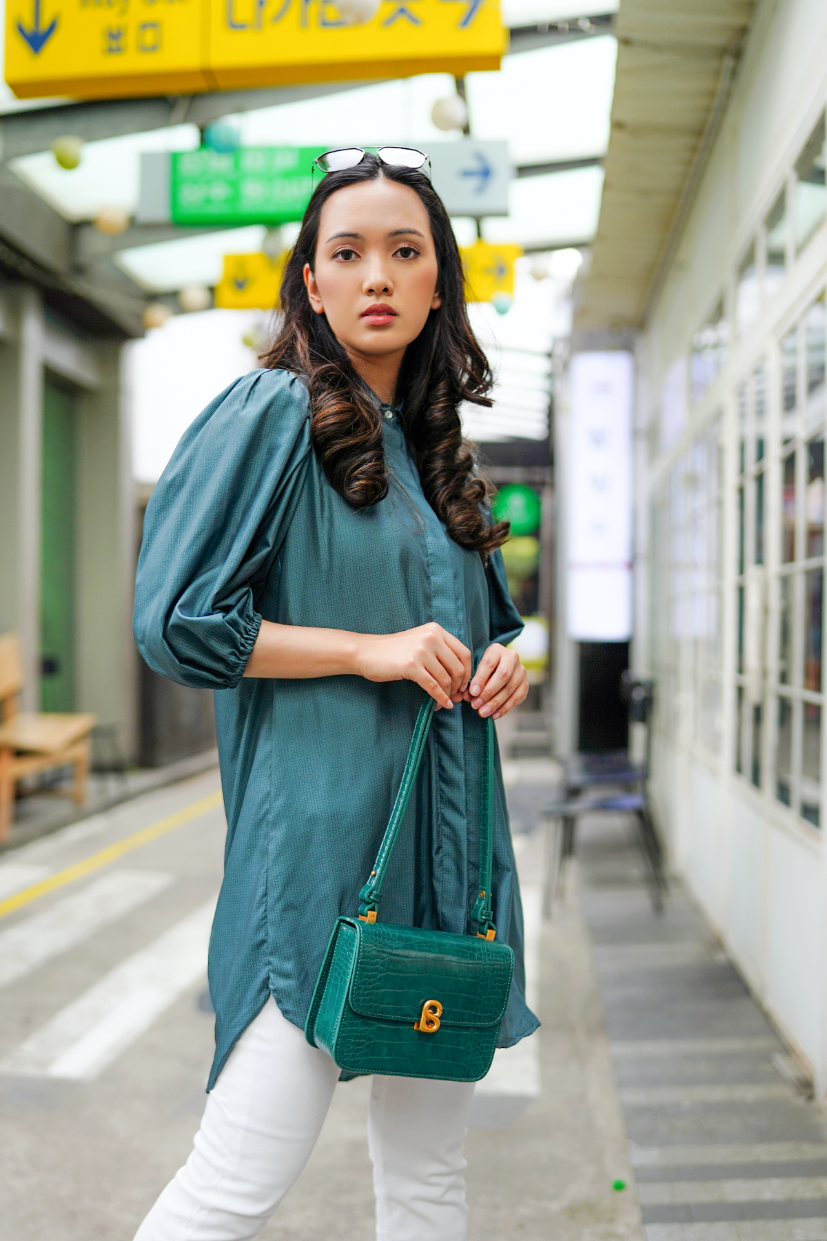 Teal Reya Shirt