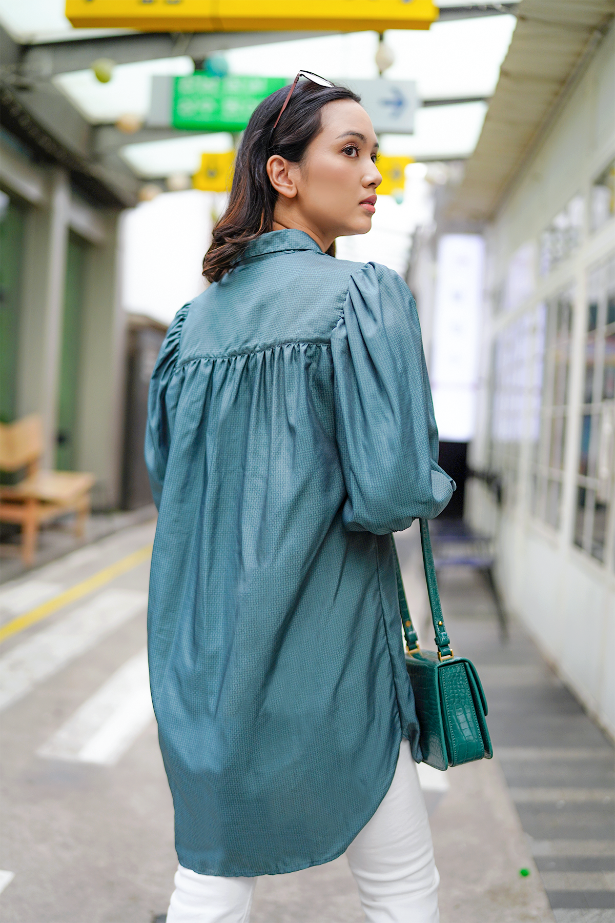 Teal Reya Shirt