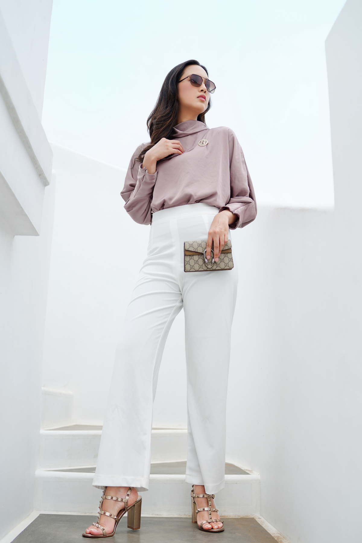 Mocha Batwing Blouse