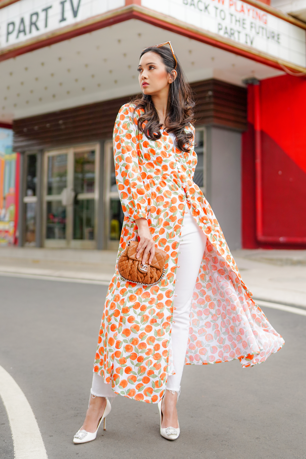 Rachel Orange Shirt Dress
