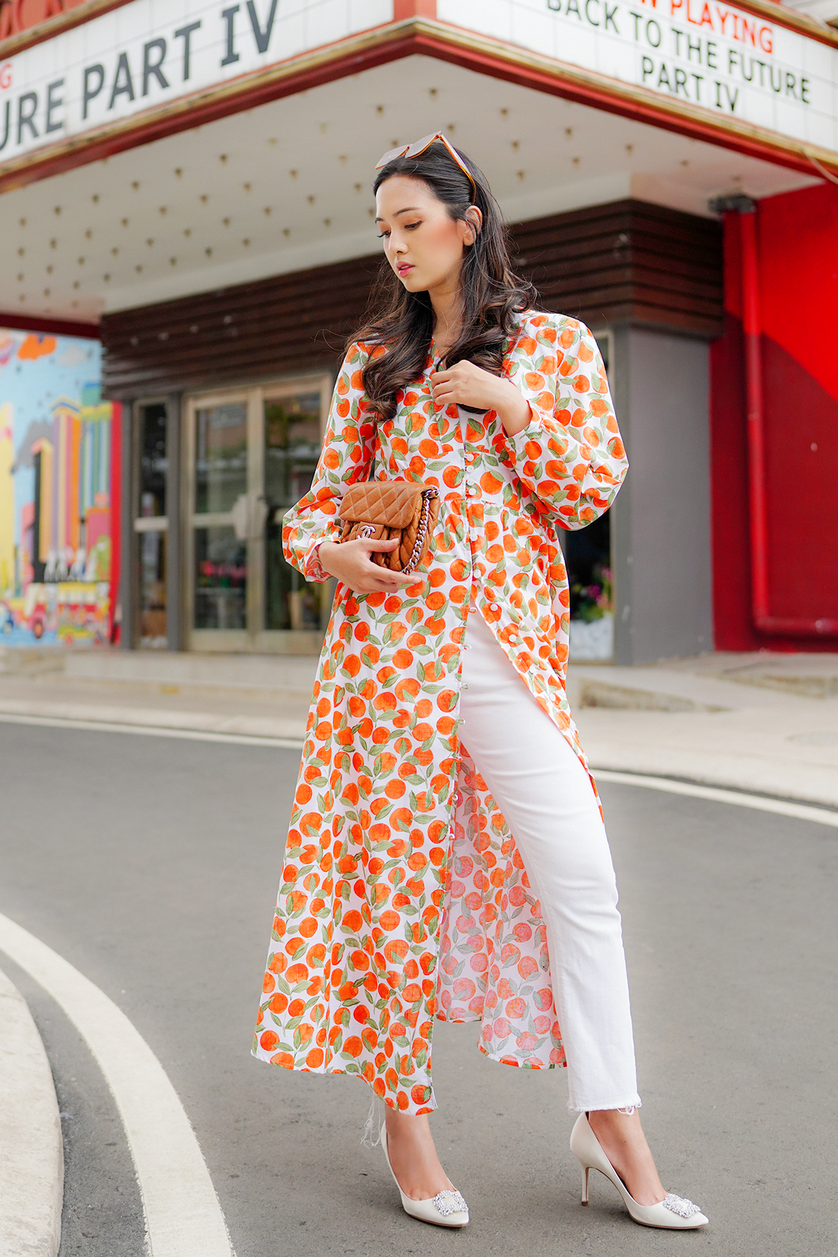 Rachel Orange Shirt Dress
