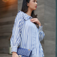 Navy Stripe Madeline Shirt