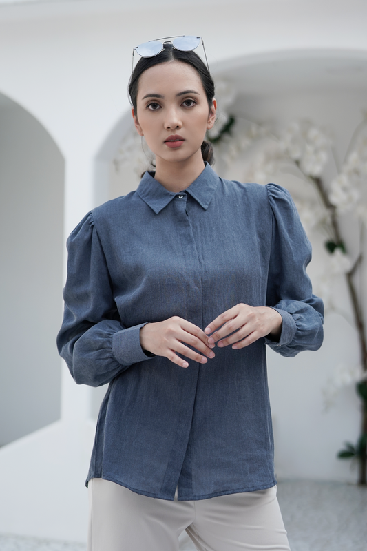 Washed Blue Ama Shirt