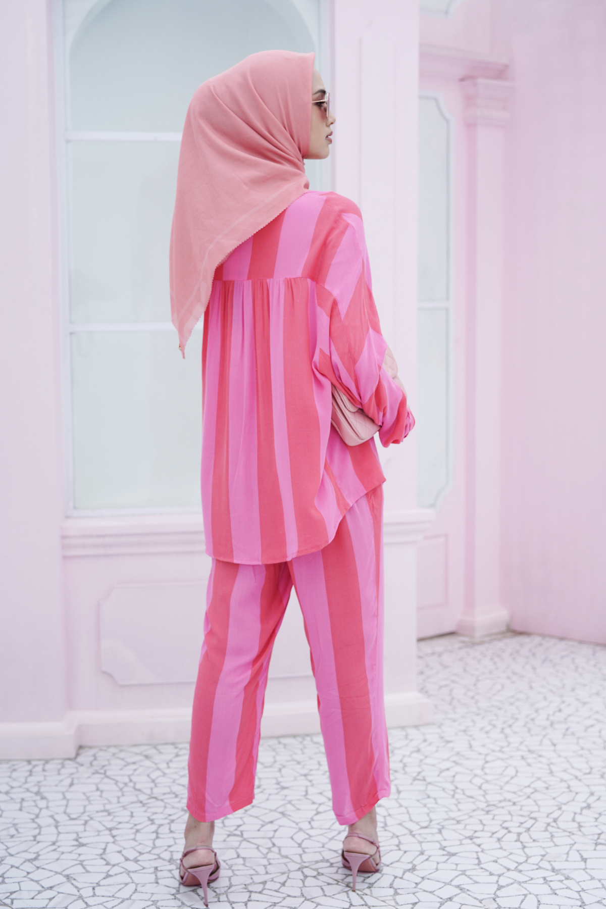 Pink Striped Set