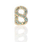 Luxe Signature Multi Crystal Brooch - Gold Iridescent