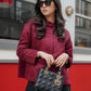 Maroon Thea Blazer