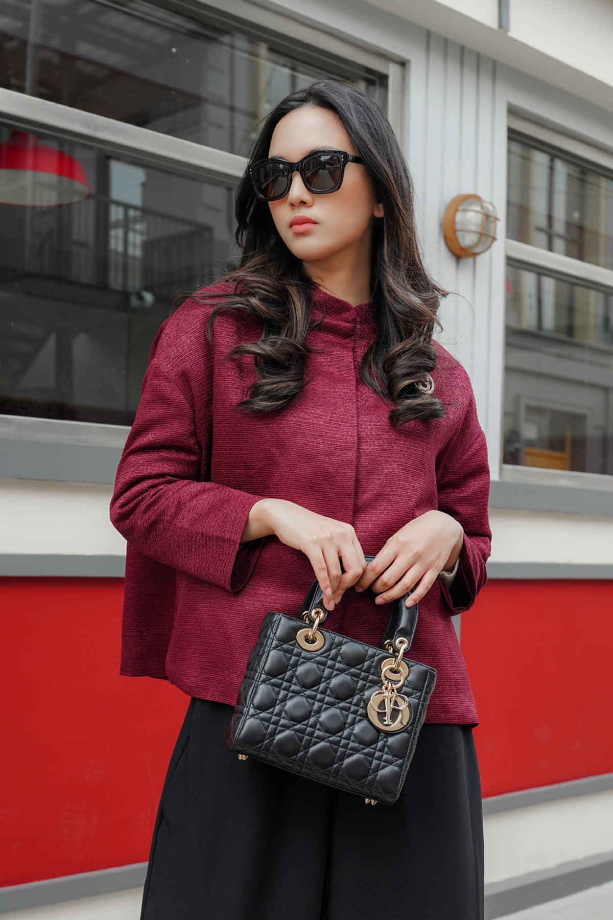 Maroon Thea Blazer