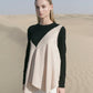 Mesha Top Black Beige