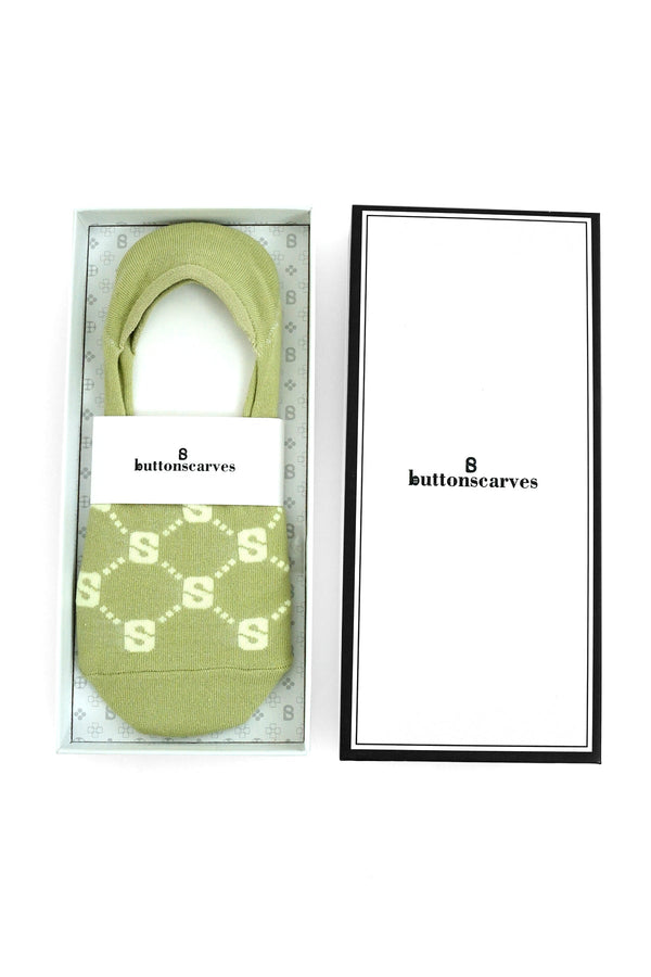 Monogram Socks Green