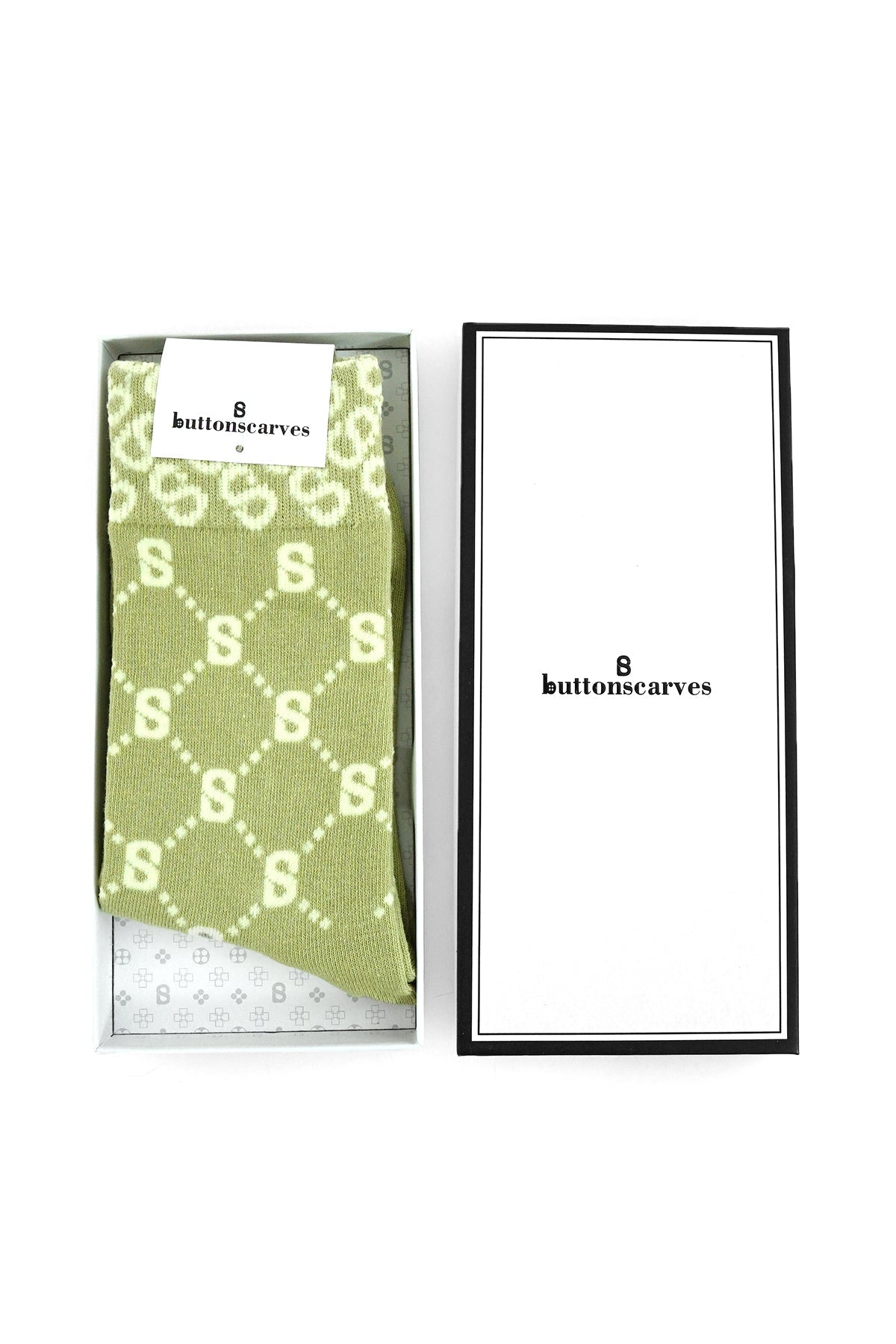 Monogram Socks Green
