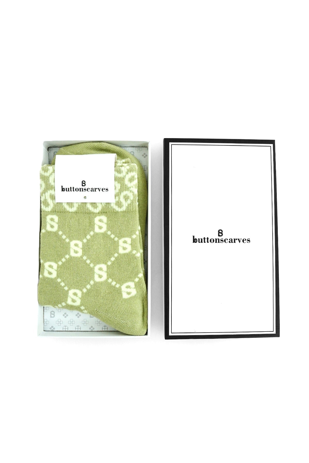 Monogram Socks Green