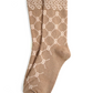 Monogram Socks Brown