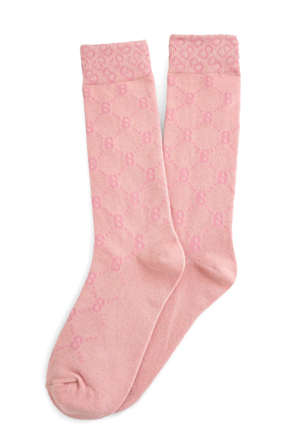 Monogram Socks Pink