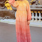 El Mar Minorca Long Dress - Yellow/Pink