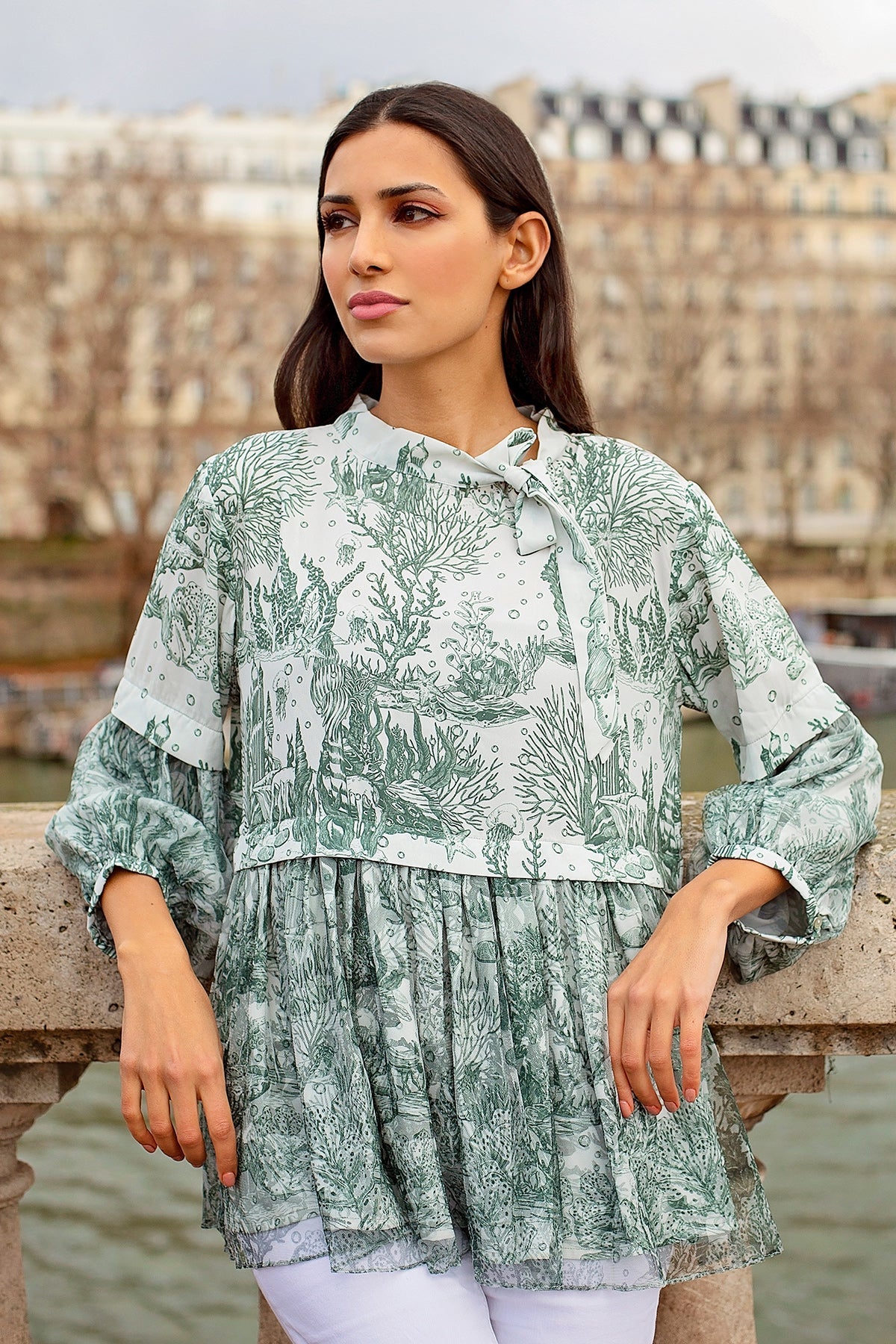 El Mar Minorca Blouse - Green