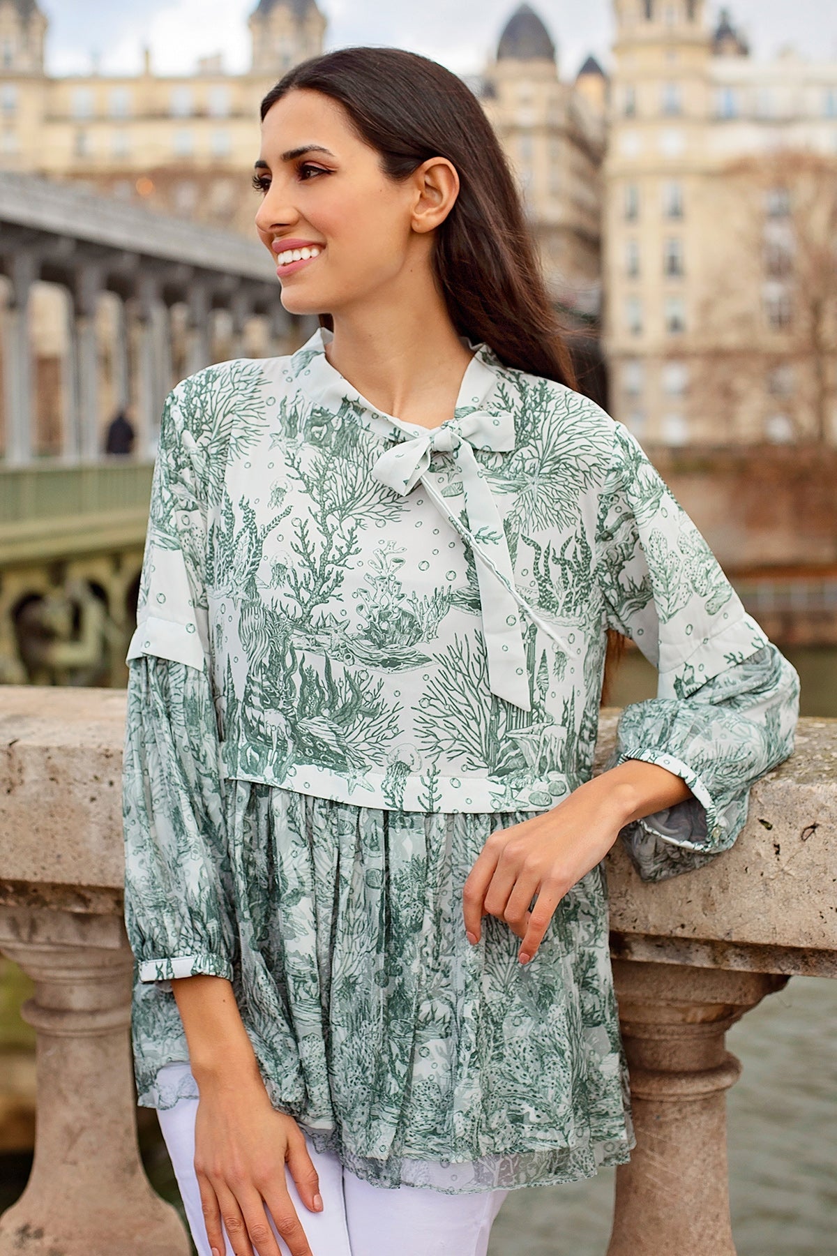 El Mar Minorca Blouse - Green