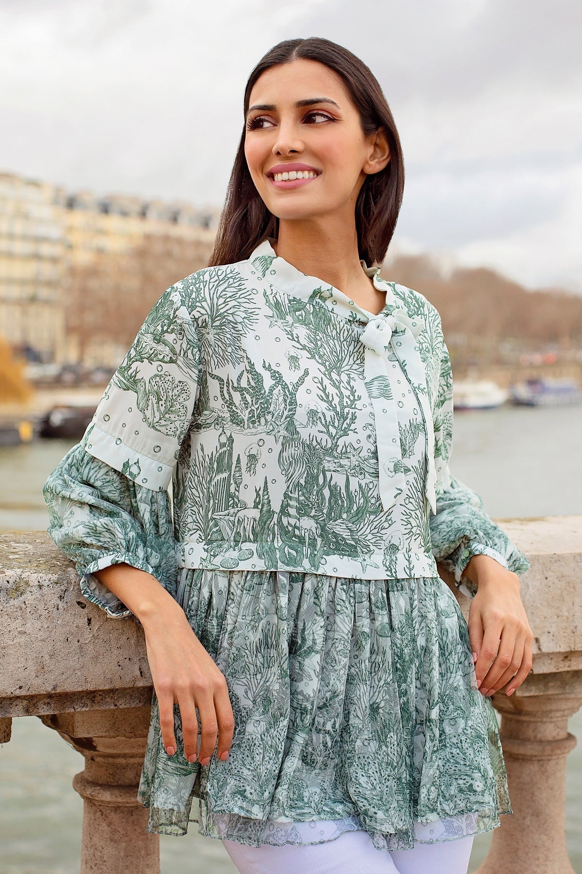 El Mar Minorca Blouse - Green