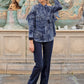 El Mar Minorca Shirt with Ruffle - Navy