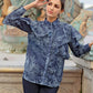 El Mar Minorca Shirt with Ruffle - Navy