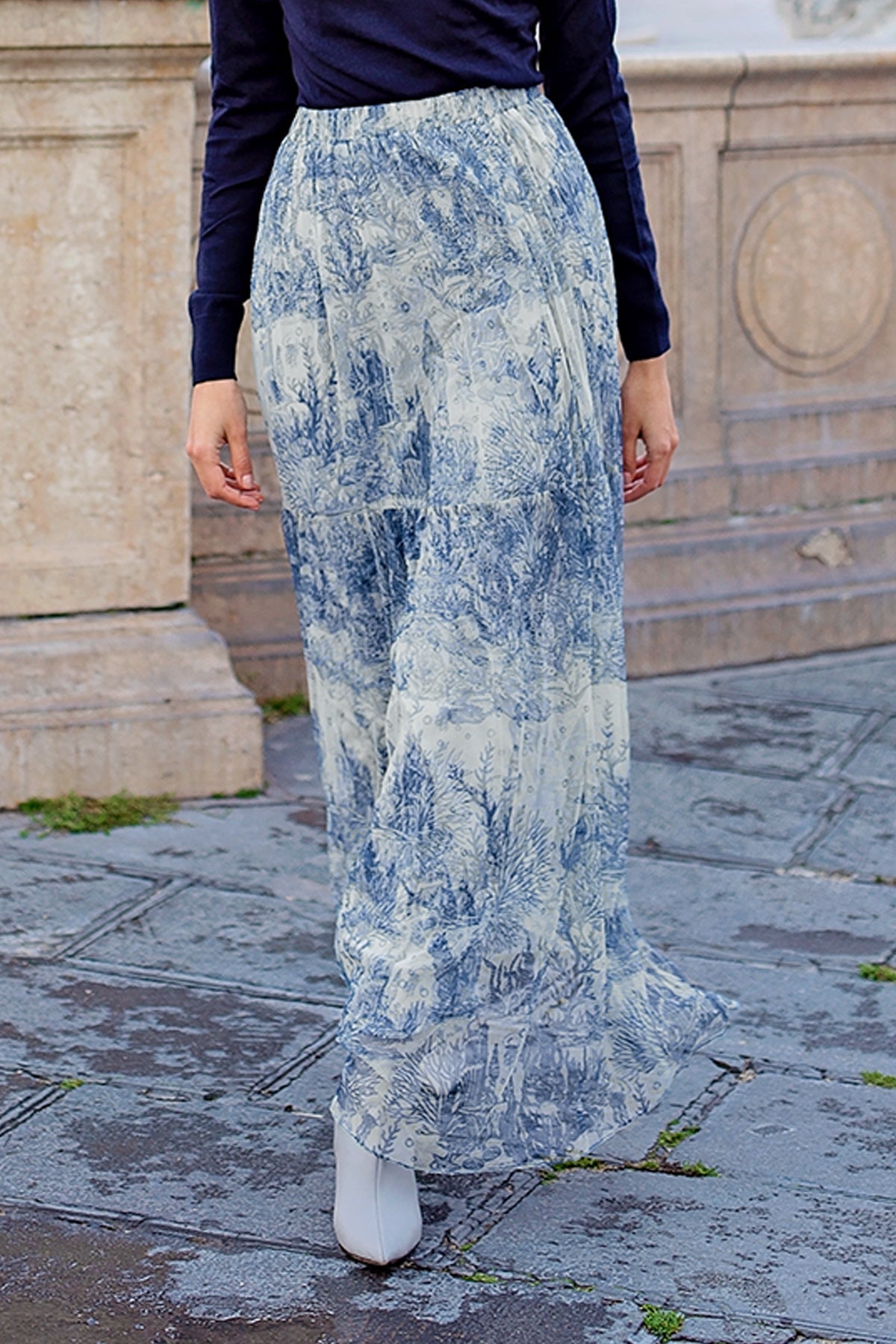 El Mar Minorca Flowy Skirt - Blue