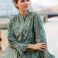 El Mar Minorca Shirt with Puff Sleeve - Dark Green