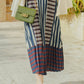 La Bella Stripe Pleated Skirt - Midnight