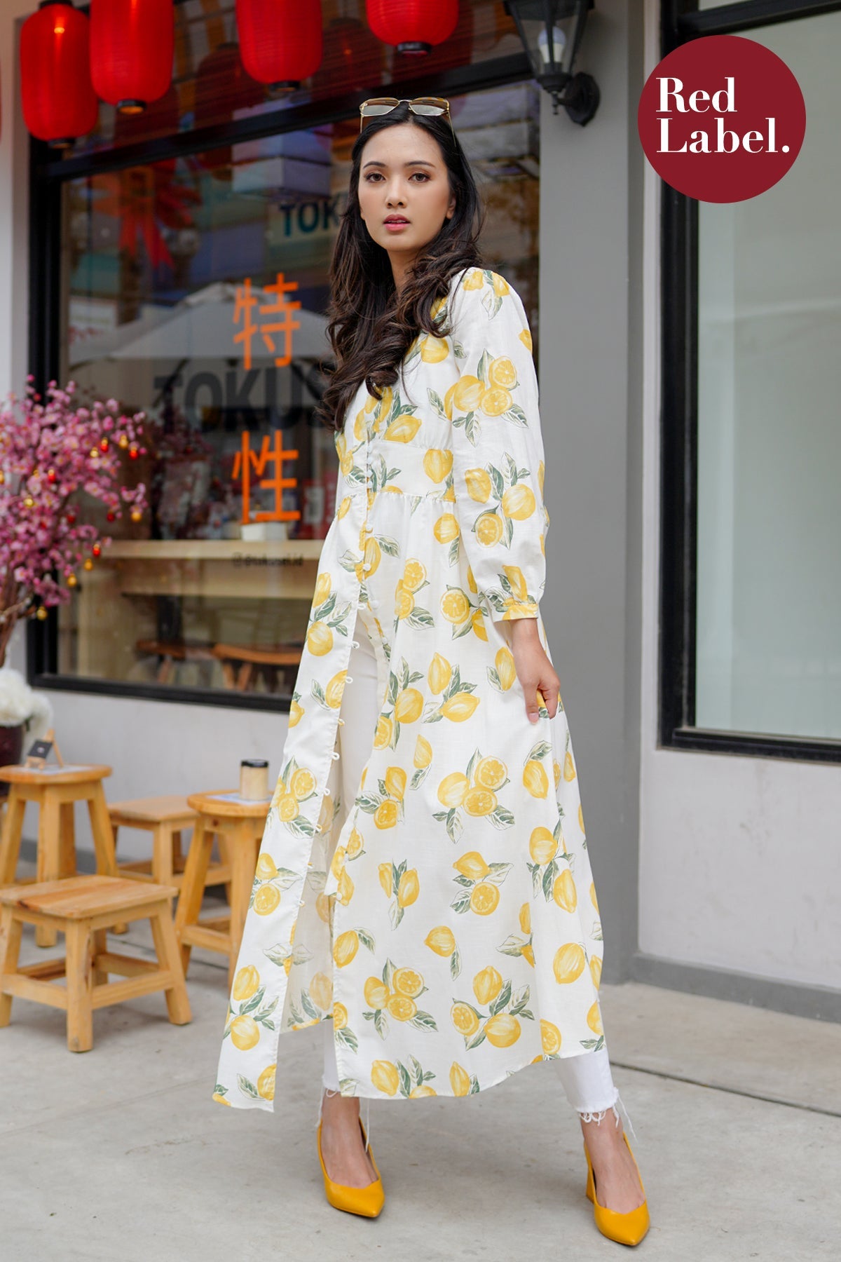 Rachel Lemon Shirt Dress