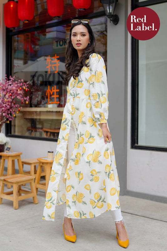 Rachel Lemon Shirt Dress