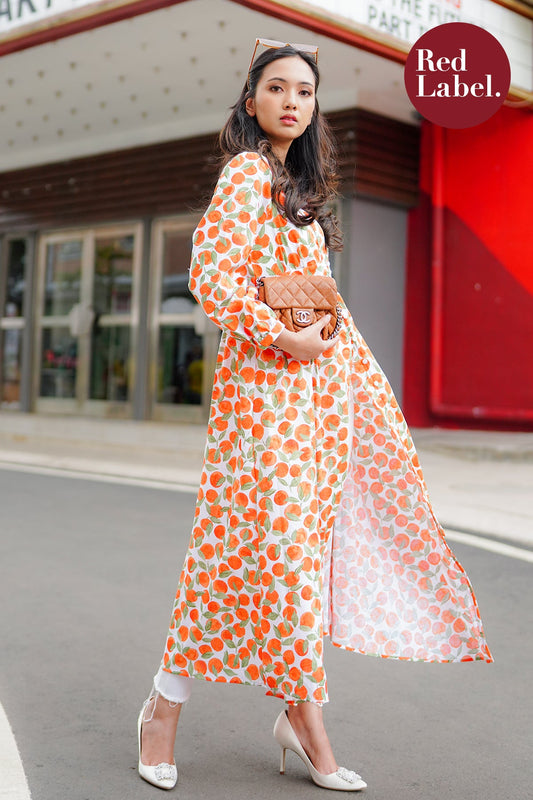 Rachel Orange Shirt Dress