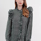 Ruffle Square Shirt - Green