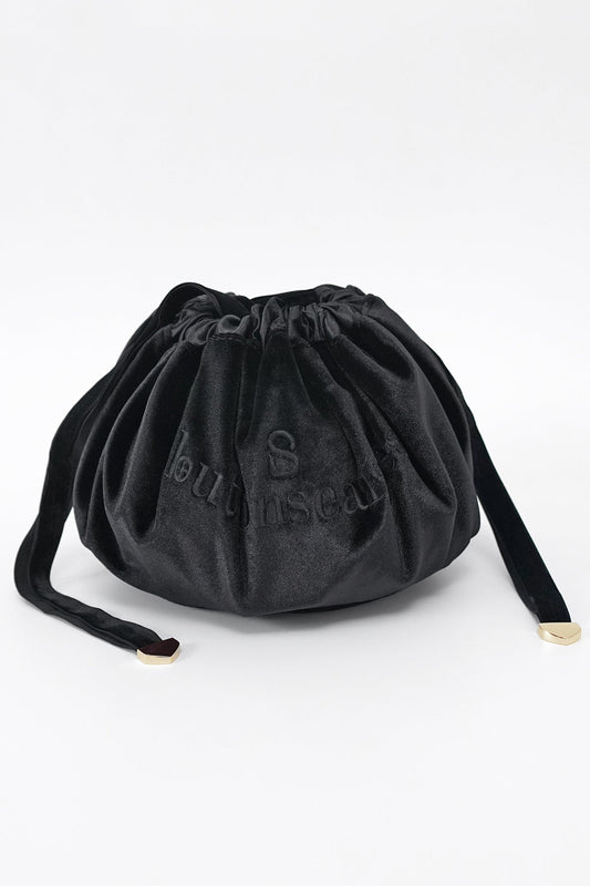 Sally Drawstring Pouch - Black