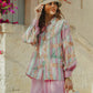 The Chain La Bella Satin Shirt - Dusty Pink