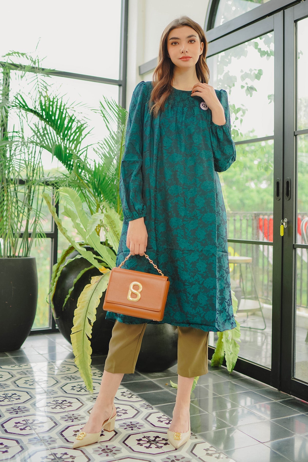 Senny Midi Dress - Green