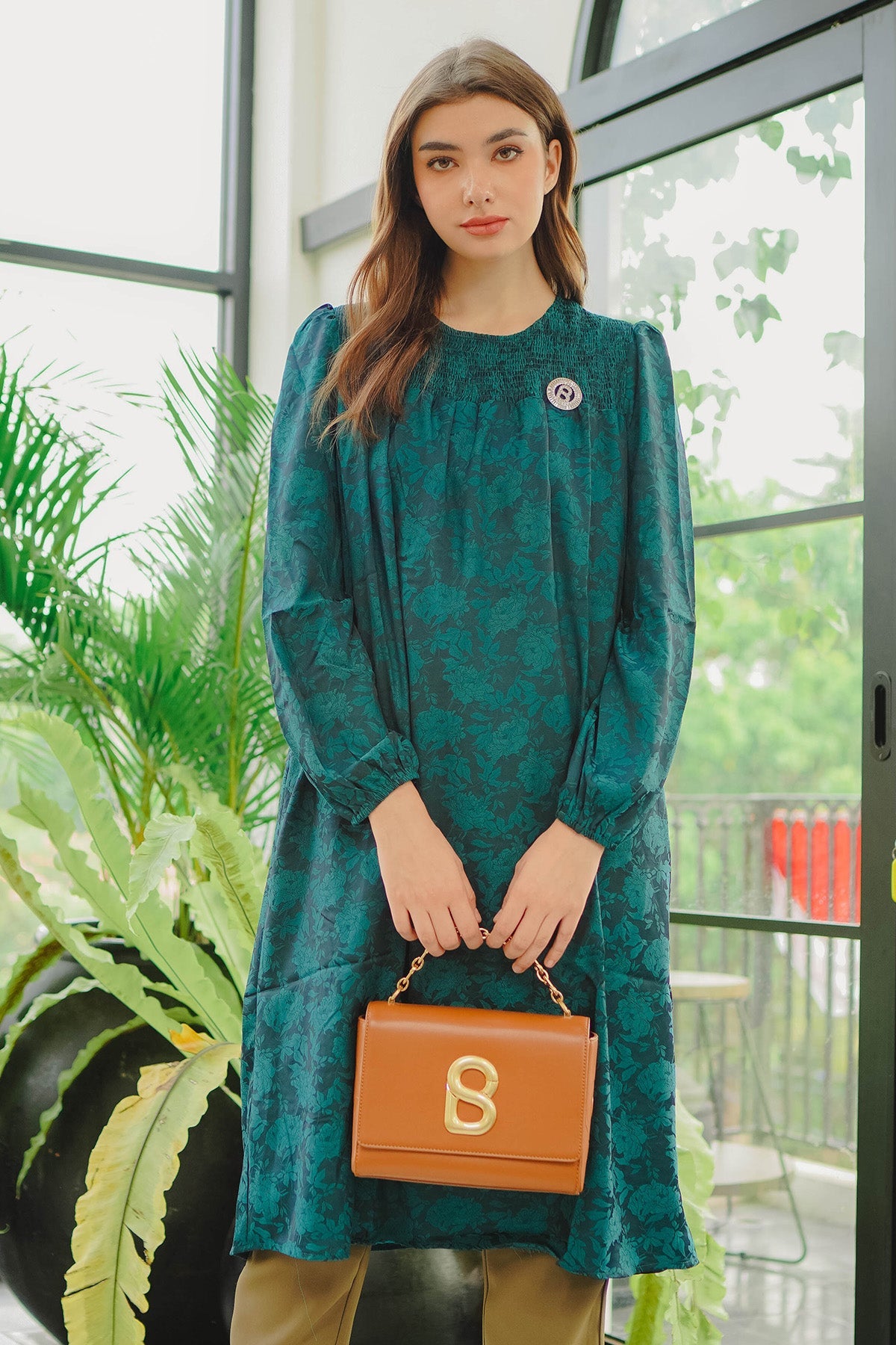 Senny Midi Dress - Green