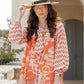 The Chain La Bella Shirt with Tied Bow - Orange