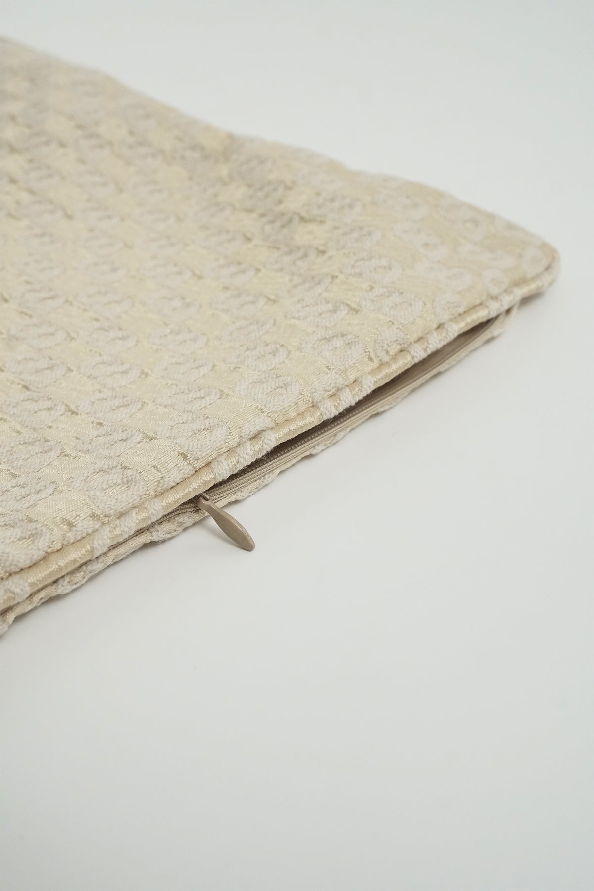 Signature Jacquard Cushion Cover 40cm - Beige
