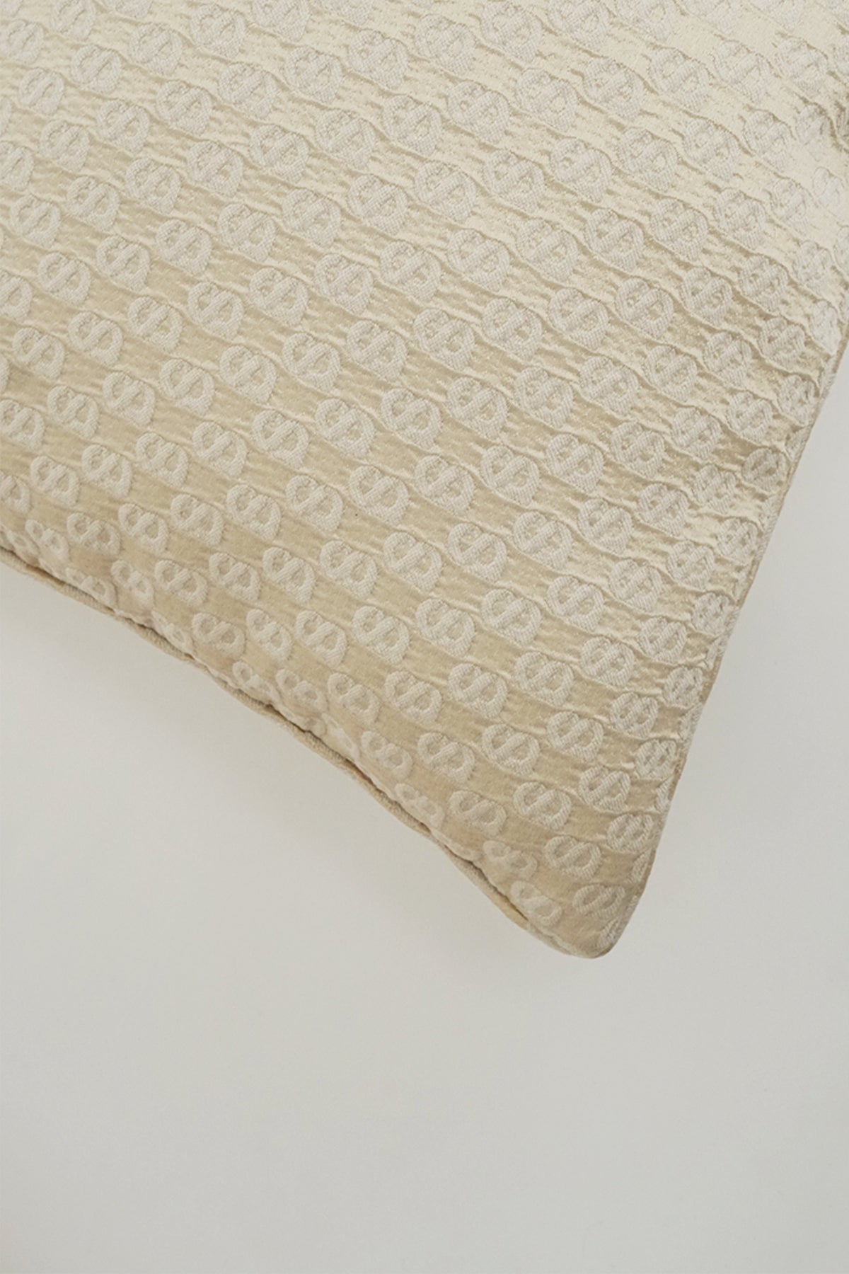 Signature Jacquard Cushion Cover 40cm - Beige
