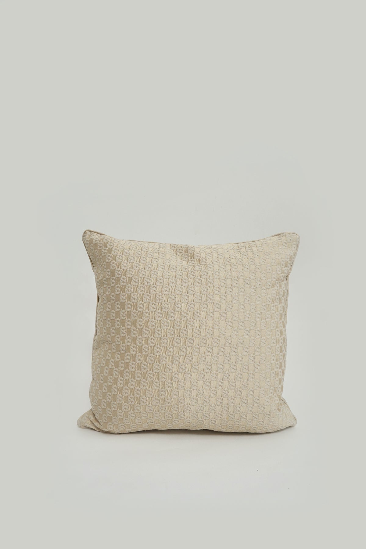 Signature Jacquard Cushion Cover 40cm - Beige
