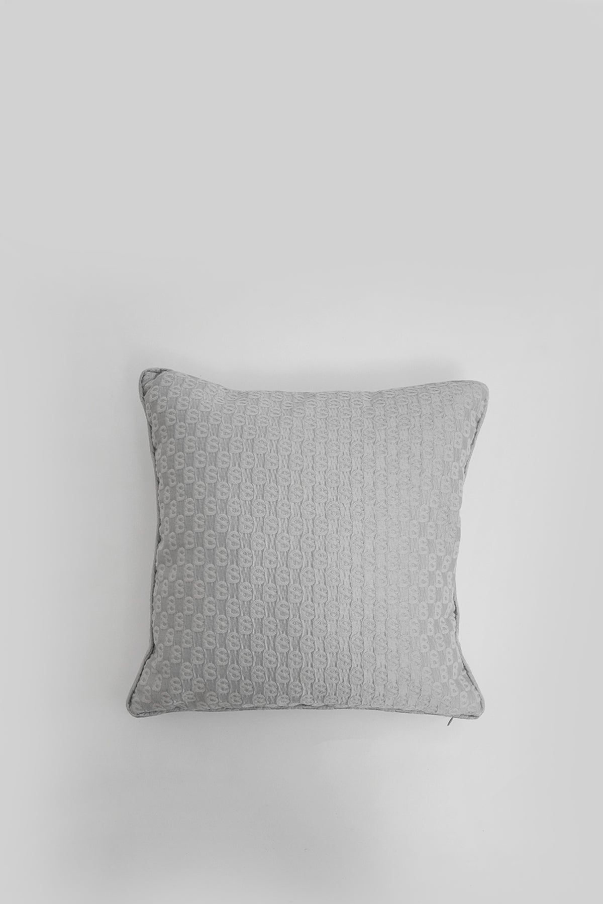 Signature Jacquard Cushion Cover 40cm - Silver