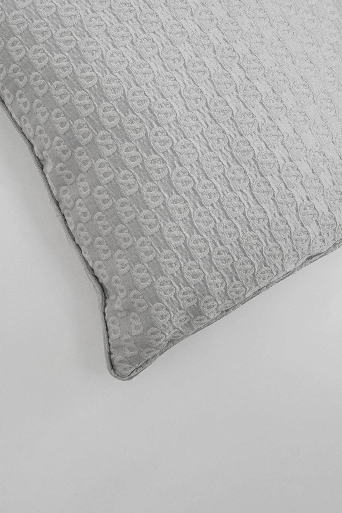 Signature Jacquard Cushion Cover 40cm - Silver