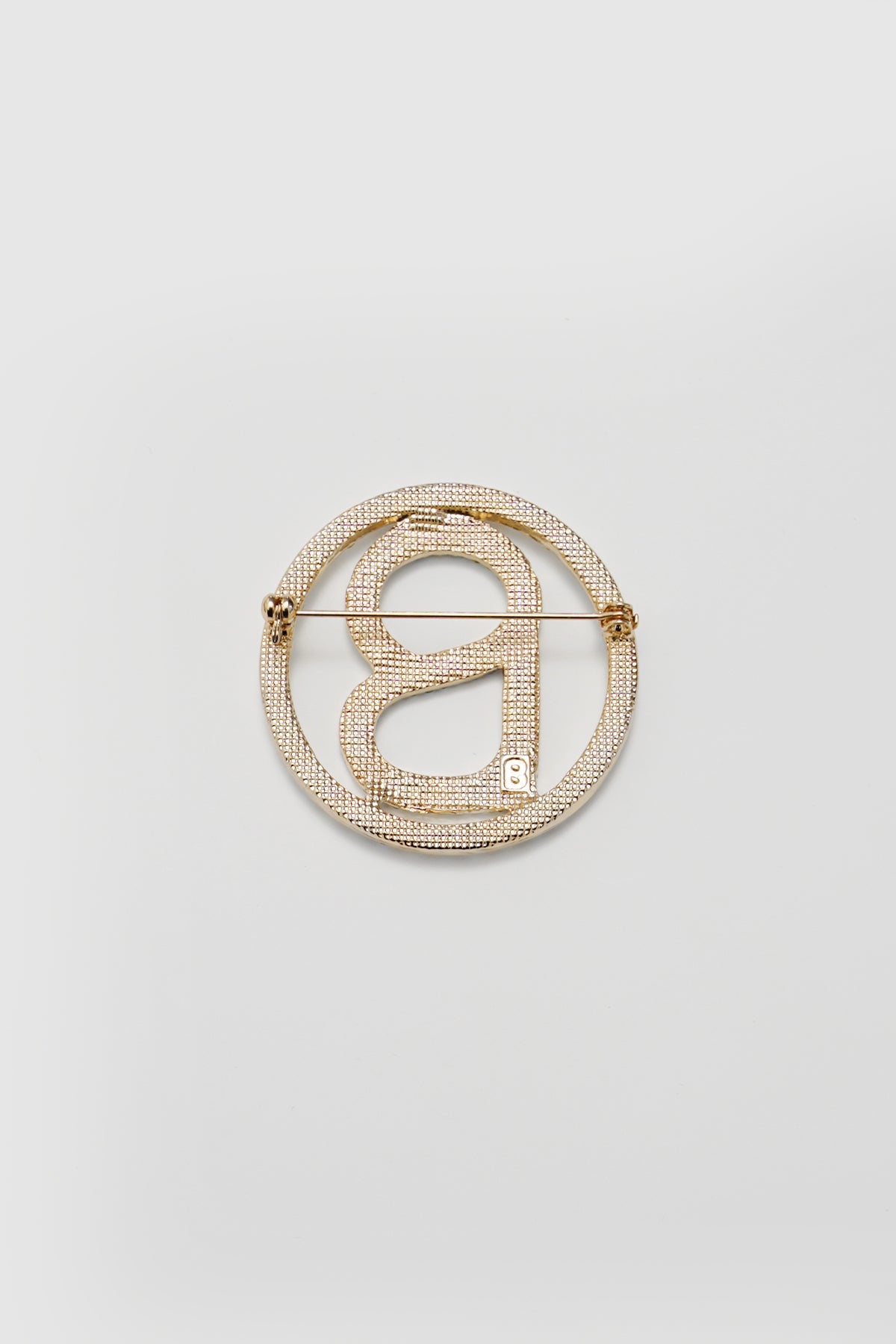Signature Round Brooch - Opal Gold