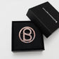 Signature Round Brooch - Rose Iridescent