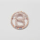 Signature Round Brooch - Rose Iridescent