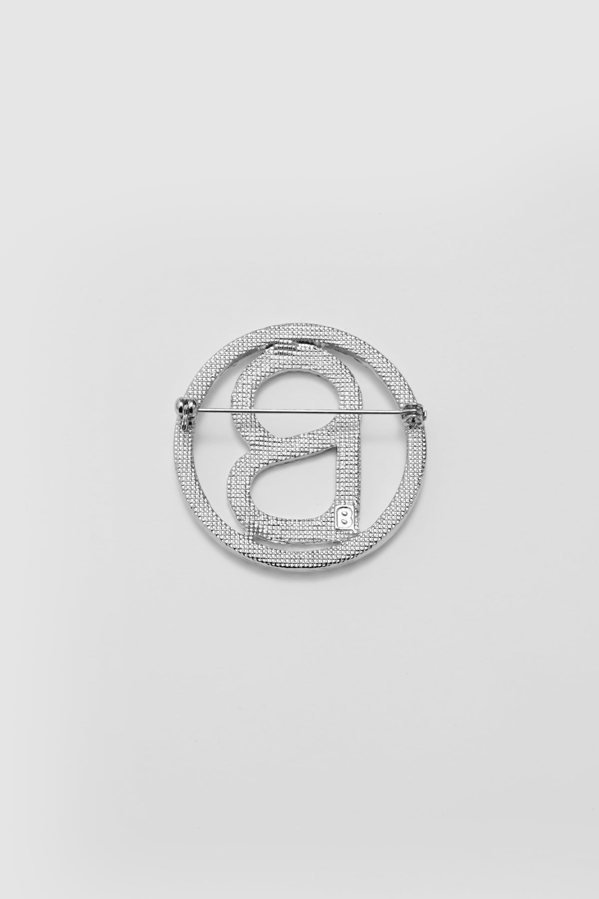 Signature Round Brooch - Silver Iridescent