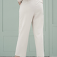 Beige Straight Pants