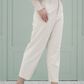 Beige Straight Pants